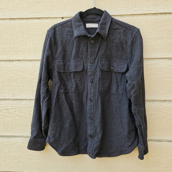 Everlane the Heavyweight Overshirt in Charcoal Heather medium - Picture 1 of 5